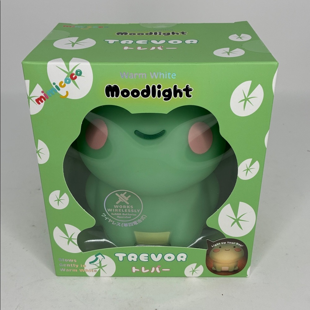 New Sealed Boxed MimiCoco Trevor Moodlight  Frog night light